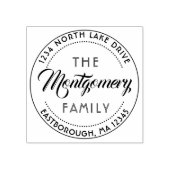 独自のファミリ名スクリプトの作成差出人住所 ラバースタンプ (インプリント)