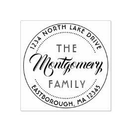 独自のファミリ名スクリプトの作成差出人住所 ラバースタンプ