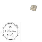 独自のファミリ名スクリプトの作成差出人住所 ラバースタンプ (押印)