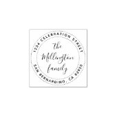 独自のファミリ名スクリプトの作成差出人住所 ラバースタンプ (インプリント)