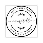 独自のファミリ名モダンを作成差出人住所 セルフインキングスタンプ (デザイン)