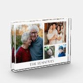 独自のファミリ名モダン4フォトブロックを作成 フォトブロック (左)