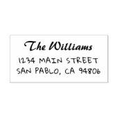 独自のファミリ差出人住所スタンプを作成 ラバースタンプ (インプリント)