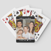 独自のファミリ引用文の写真名を作成 トランプ (裏面)