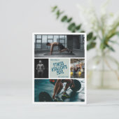 独自のフィットネス写真ポストカードの作成 ポストカード (スタンド正面)