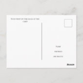 独自のフィットネス写真ポストカードの作成 ポストカード (裏面)