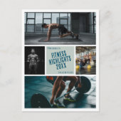 独自のフィットネス写真ポストカードの作成 ポストカード (正面)