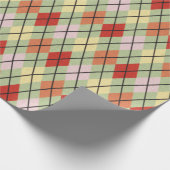 独自のフェスティバルパターアーガイルン ラッピングペーパー (角)