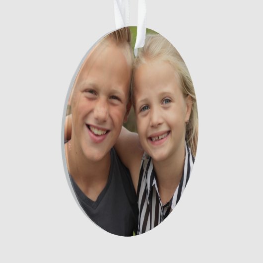 独自のフォトアクリルオーナメントの作成 オーナメント (正面)