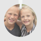 独自のフォトアクリルオーナメントの作成 オーナメント (裏面)