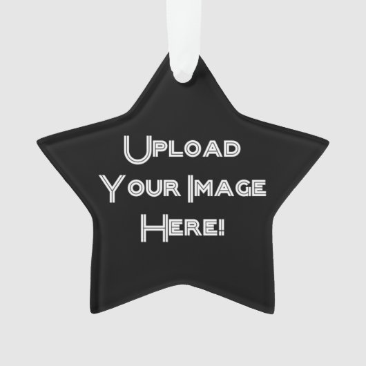 独自のフォトアップロードセラミックオーナメント オーナメント (正面)