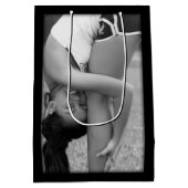 独自のフォトアップロード抱き枕 ミディアムペーパーバッグ (裏面)