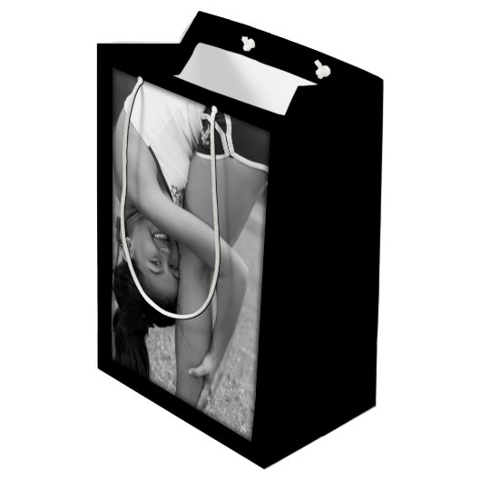 独自のフォトアップロード抱き枕 ミディアムペーパーバッグ (裏面アングル)