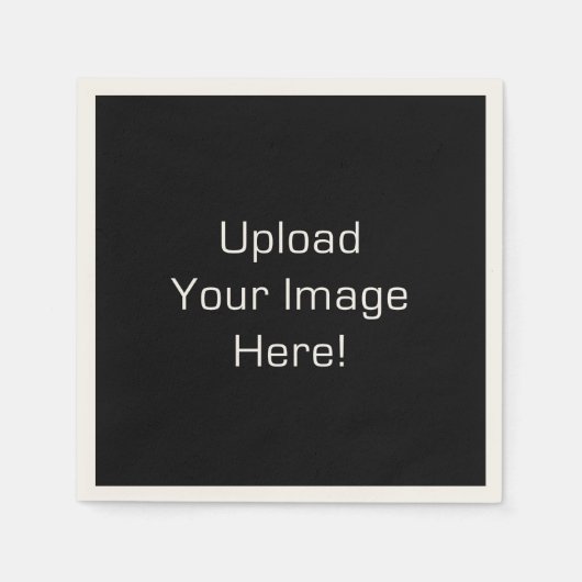 独自のフォトアップロード紙Napkins スタンダードカクテルナプキン (正面)