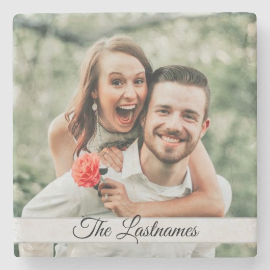 独自のフォトイメージの作成 ストーンコースター (正面)