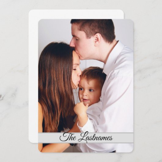 独自のフォトイメージフラットカードの作成 (正面/裏面)