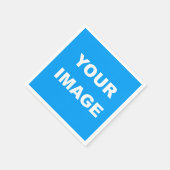 独自のフォトイメージロゴをパーソナカスタマイズライズする スタンダードカクテルナプキン (角)