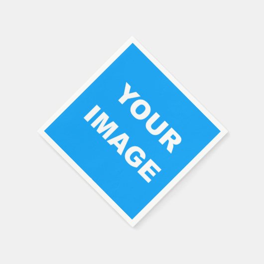 独自のフォトイメージロゴをパーソナカスタマイズライズする スタンダードカクテルナプキン (角)