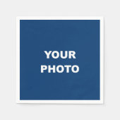 独自のフォトイメージロゴをパーソナカスタマイズライズする スタンダードカクテルナプキン (正面)