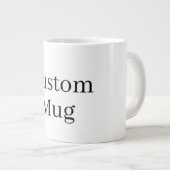 独自のフォトイメージロゴを作成するカスタム ジャンボコーヒーマグカップ (正面右)