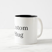 独自のフォトイメージロゴを作成するカスタム ツートーンマグカップ (正面右)