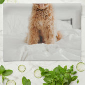 独自のフォトイメージロゴを追加DIY写真 キッチンタオル (折り畳み)