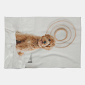 独自のフォトイメージロゴを追加DIY写真 キッチンタオル (横)