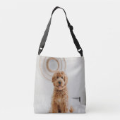 独自のフォトイメージロゴを追加DIY写真 クロスボディバッグ (裏面)