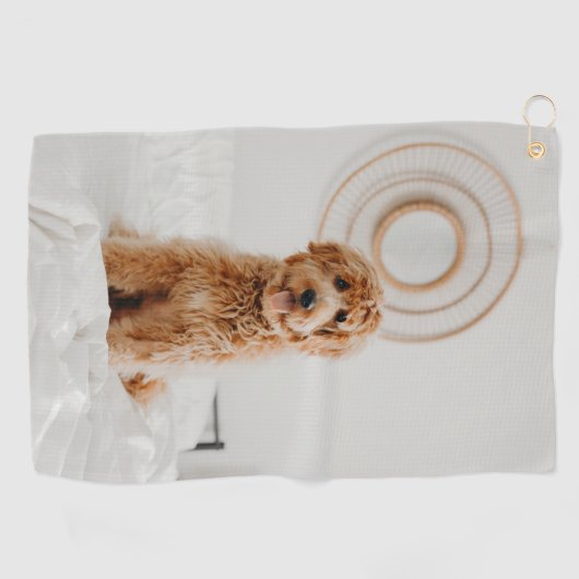 独自のフォトイメージロゴを追加DIY写真 ゴルフタオル (横)