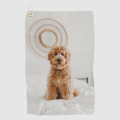 独自のフォトイメージロゴを追加DIY写真 ゴルフタオル (正面)