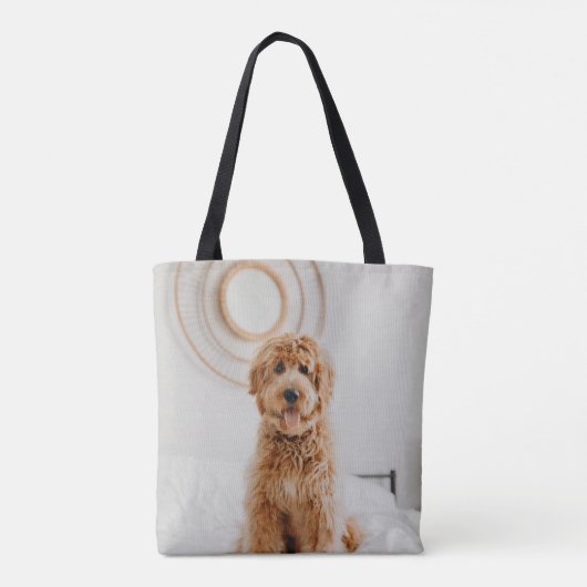 独自のフォトイメージロゴを追加DIY写真 トートバッグ (裏面)