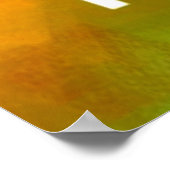 独自のフォトイメーパーソナライズされたジ写真の作成 ポスター (角)