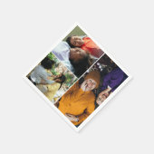 独自のフォトカスタムコラージュの作成 スタンダードカクテルナプキン (角)