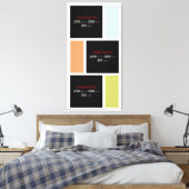 独自のフォトカスタムコラージュを作成002 キャンバスプリント (インサイチュ (寝室))