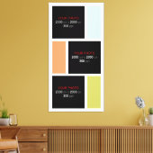 独自のフォトカスタムコラージュを作成002 キャンバスプリント (インサイチュ (リビング))