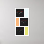 独自のフォトカスタムコラージュを作成002 キャンバスプリント (正面)