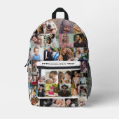 独自のフォトカスタムコラージュ69枚の写真を作成 プリントバックパック (正面)