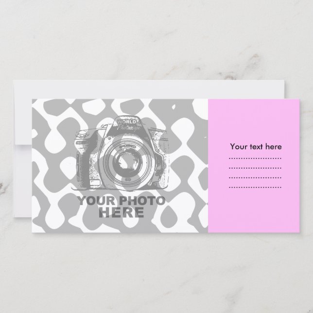 独自のフォトカードピンクを作成