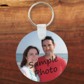 独自のフォトキーチェーンを追加 キーホルダー (正面)