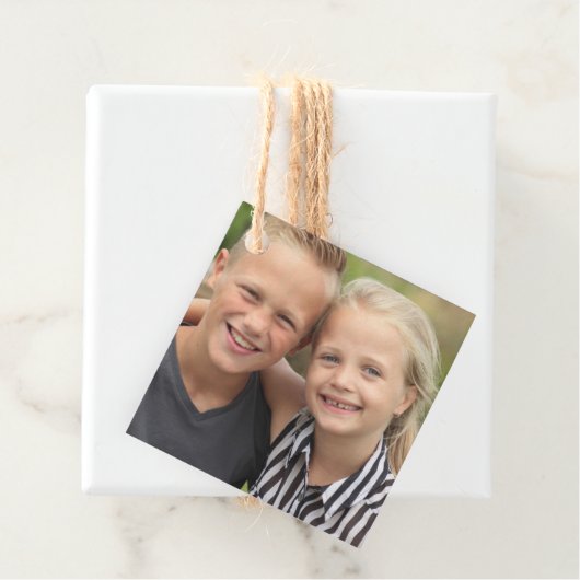 独自のフォトギフトラベルの作成 フェイバータグ (インサイチュ)