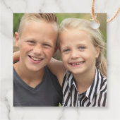 独自のフォトギフトラベルの作成 フェイバータグ (裏面)