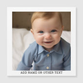 独自のフォトギャラリ独身のーのマグネットの作成 (正面)