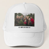 独自のフォトギャラリ独身のーを白に縁ど作成 キャップ (正面)