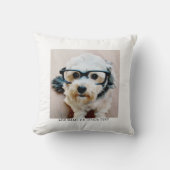 独自のフォトギャラリ独身のーを白に縁ど作成 クッション (正面)