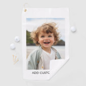 独自のフォトギャラリ独身のーを白に縁ど作成 ゴルフタオル (インサイチュ)