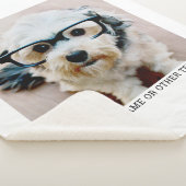 独自のフォトギャラリ独身のーを白に縁ど作成 シェルパブランケット (3/4)