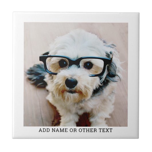 独自のフォトギャラリ独身のーを白に縁ど作成 タイル (正面)