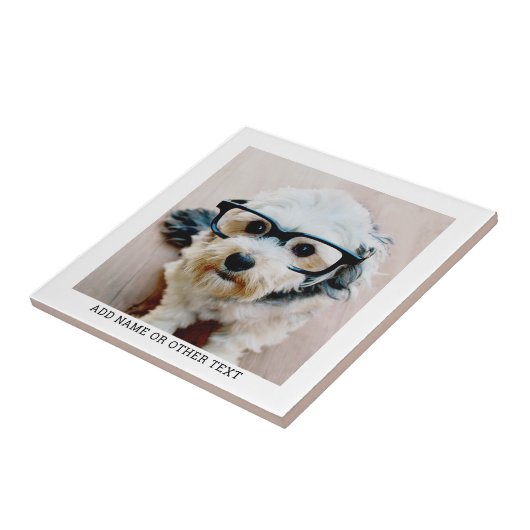 独自のフォトギャラリ独身のーを白に縁ど作成 タイル (側面)