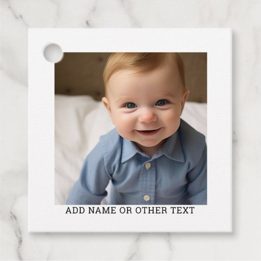 独自のフォトギャラリ独身のーを白に縁ど作成 フェイバータグ (正面)