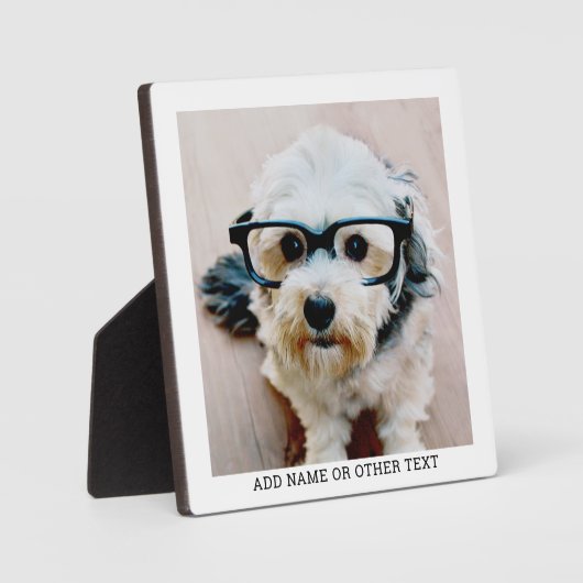 独自のフォトギャラリ独身のーを白に縁ど作成 フォトプラーク (正面)